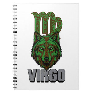 Aesthetic Mystic Stone Textured Virgo Zodiac Notebook