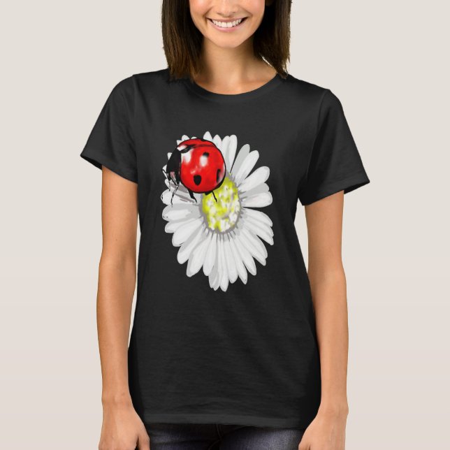 Aesthetic Nature Summer Ladybird Nature T-Shirt (Front)