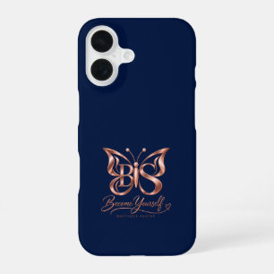 Aesthetic Navy iPhone 16 Case Minim