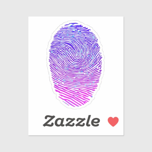 Aesthetic Neon Fingerprint Luminous Luminescent (Sheet)