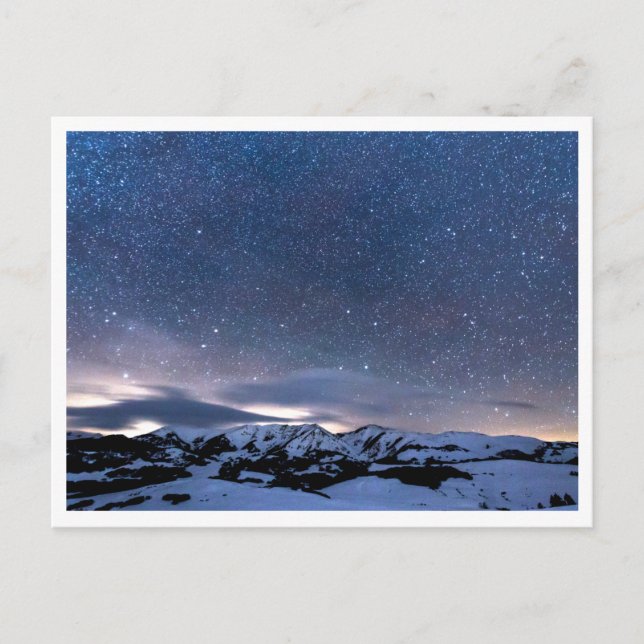 aesthetic night sky landscape postcard (Front)