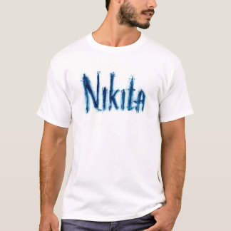 Aesthetic "Nikita" Personalised Script Art - Custo T-Shirt