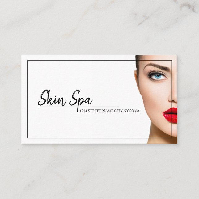 Aesthetic Nurse, Doctor, Cosmetic Surgery Business Business Card (Front)