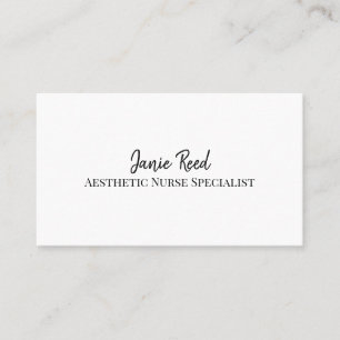 Aesthetic Nurse Specialist Injector Business Card