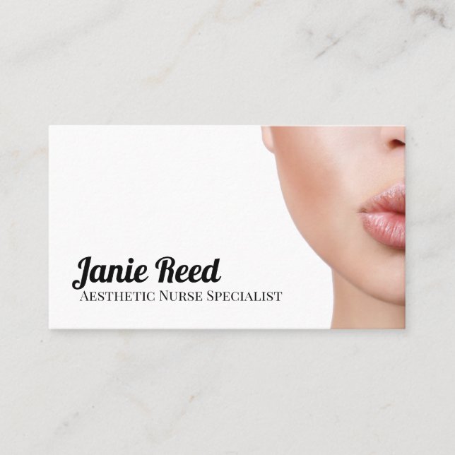 Aesthetic Nurse Specialist Injector Business Card (Front)
