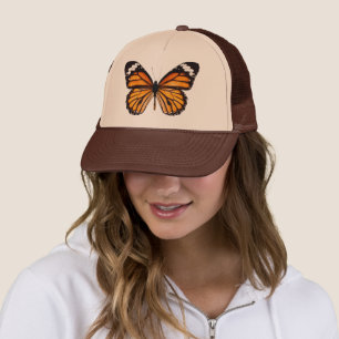 Aesthetic Orange Butterfly Trucker Hat