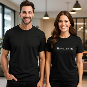 aesthetic outfit quote Bee amazing T-Shirt