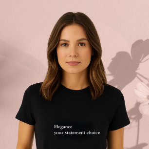 aesthetic outfit quote Elegance statement choice T-Shirt