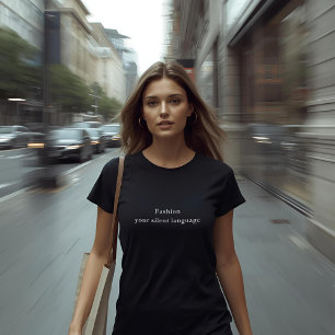 aesthetic outfit quote Fashion silent language T-Shirt