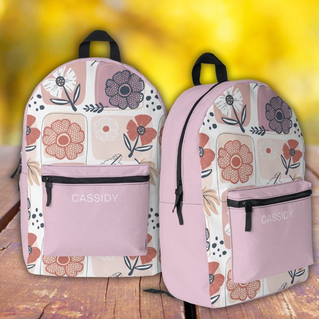 Aesthetic pastel flower girls backpack  (Creator Uploaded)