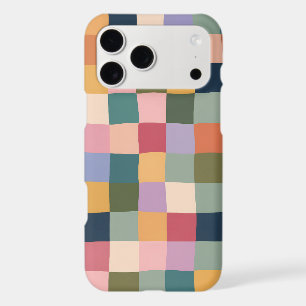 Aesthetic Pastel Groovy Wavy Chequered
