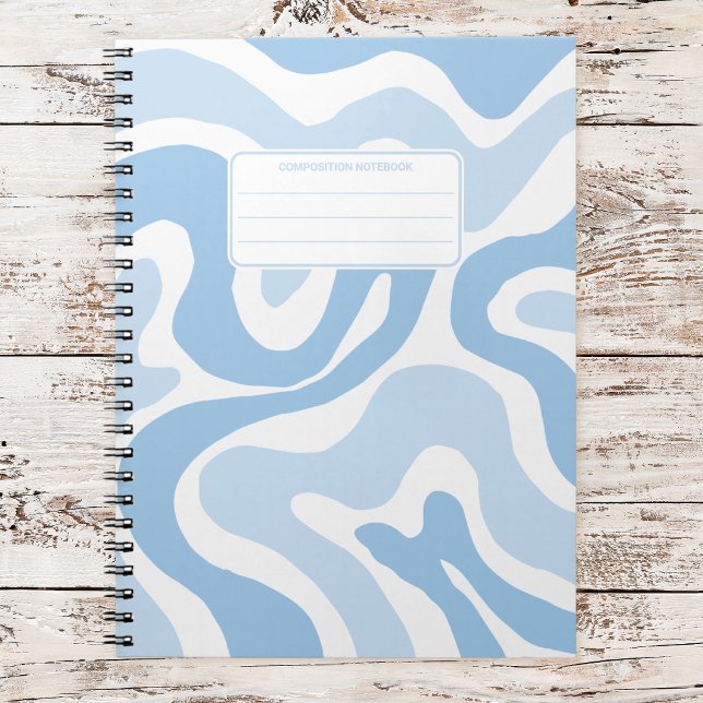Aesthetic Pastel Liquid Swirl Abstract Composition Notebook (Creator Uploaded)