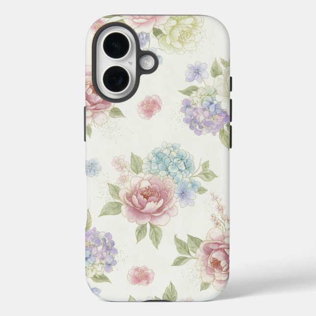 Aesthetic Pastel Peony Case-Mate iPhone Case (Back)