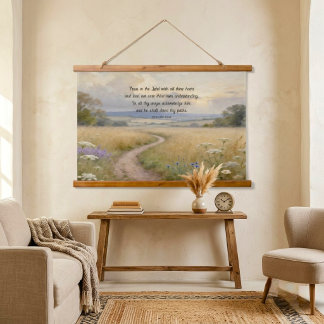 Aesthetic Personalised Bible Verse Hanging Tapestry