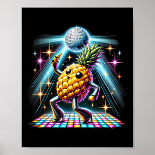 Aesthetic Pineapple Disco Dancer Spooky Dance Kids Poster