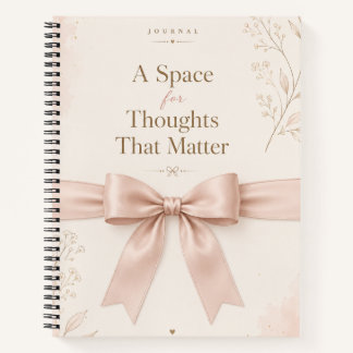 Aesthetic Pink Bow Journal