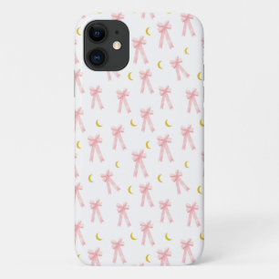 Aesthetic pink bow phone case