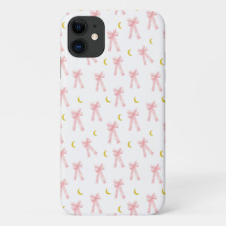 Aesthetic pink bow phone case