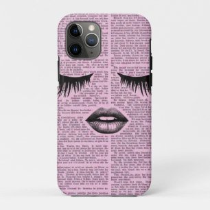Aesthetic Pink Face Art Tough iPhone Case