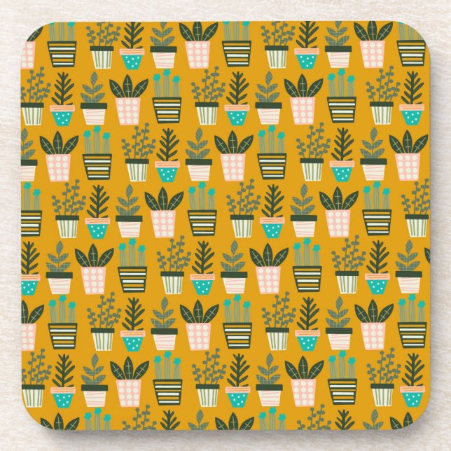 Aesthetic Plant Art Coaster (Front)