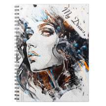 Aesthetic Portrait Spiral Photo Notebook