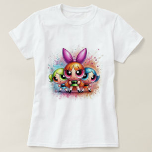 Aesthetic Powerpuff Girls Inspired Cartoon T-Shirt