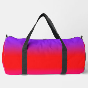 Aesthetic Purple Red Ombre Gym & Travel Duffle Bag