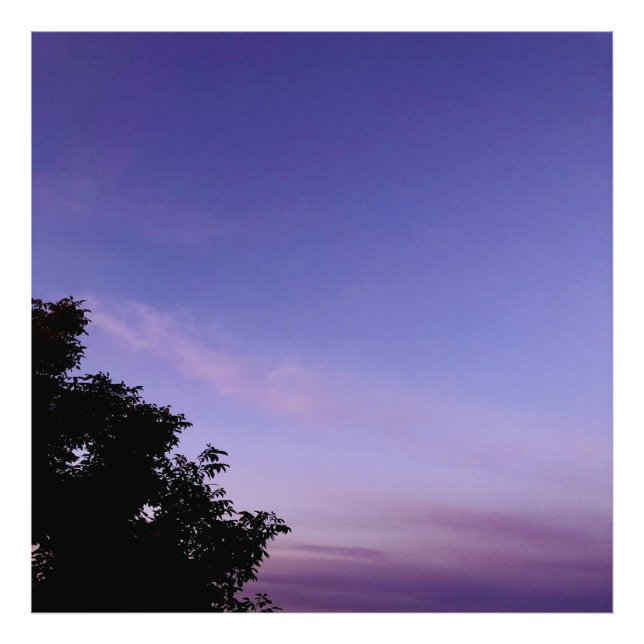 Aesthetic Purple Sky Photo Enlargements (Front)
