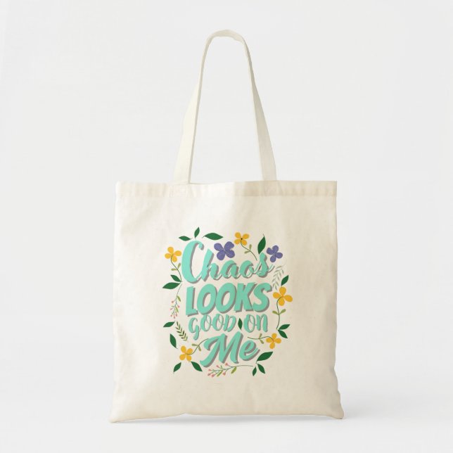 Aesthetic Quote Tote Bag  (Front)