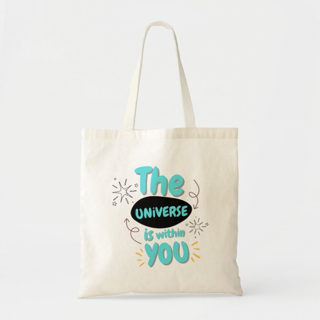 Aesthetic Quote Tote Bag  (Front)