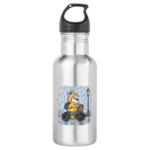 Aesthetic Rain Bicycle Loop Character Water Bottle