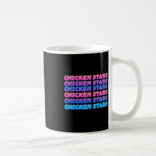 Aesthetic Repeating Chicken Stars Viral Meme Sloga Coffee Mug