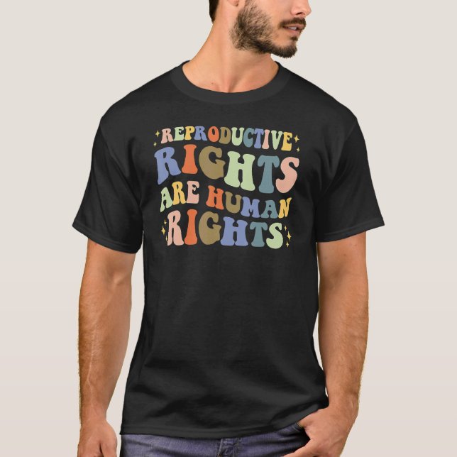 Aesthetic Reproductive Rights Are Human Rights Fem T-Shirt (Front)