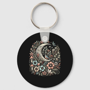 Aesthetic Retro Goblincore And Cottagecore Mushroo Key Ring