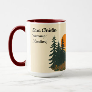 Aesthetic Retro Hiking Club Personalized Gift Mug