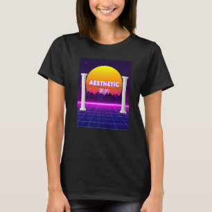 Aesthetic Retro Sunset Vaporwave Aesthetic Ndie Sa T-Shirt