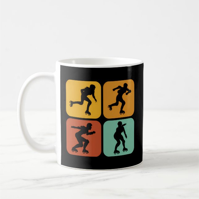 Aesthetic Rollerblades I Speed Skates I Inline Ska Coffee Mug (Left)