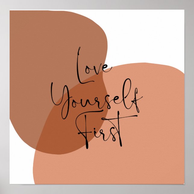 Aesthetic Self Care Quote  Poster (Front)