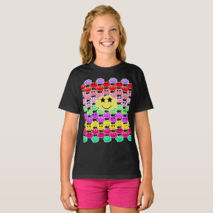 Aesthetic Smiley Clouds for kids T-Shirt