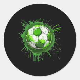 Aesthetic Soccer Classic Round Sticker