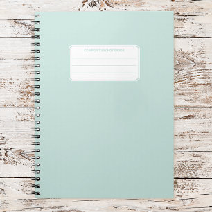 Aesthetic Soft Pastel Solid Color Composition Notebook