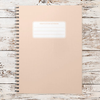 Aesthetic Soft Pastel Solid Color Composition Notebook