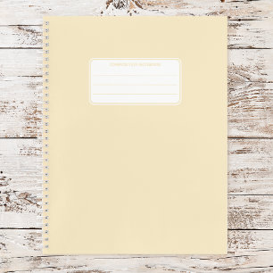 Aesthetic Soft Pastel Solid Color Composition Notebook