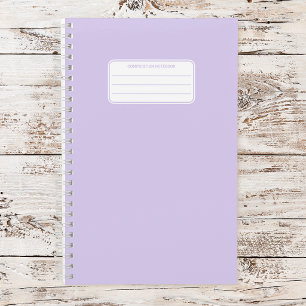 Aesthetic Soft Pastel Solid Color Composition Notebook