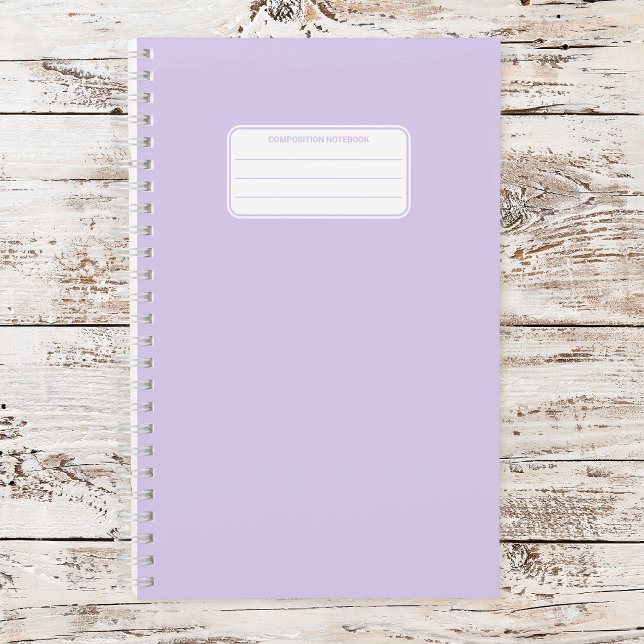 Aesthetic Soft Pastel Solid Color Composition Notebook (Creator Uploaded)