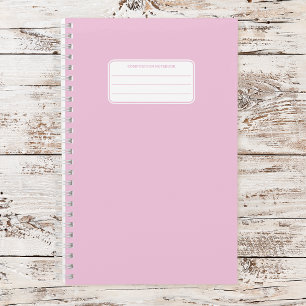Aesthetic Soft Pastel Solid Color Composition Notebook