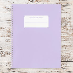 Aesthetic Soft Pastel Solid Color Composition Notebook