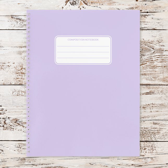Aesthetic Soft Pastel Solid Color Composition Notebook (Creator Uploaded)