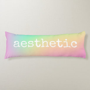 "Aesthetic" Soft Prismatic Rainbow Gradient Body Cushion