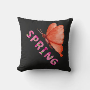 Aesthetic Spring Butterfly Minimalist Graphic Cushion